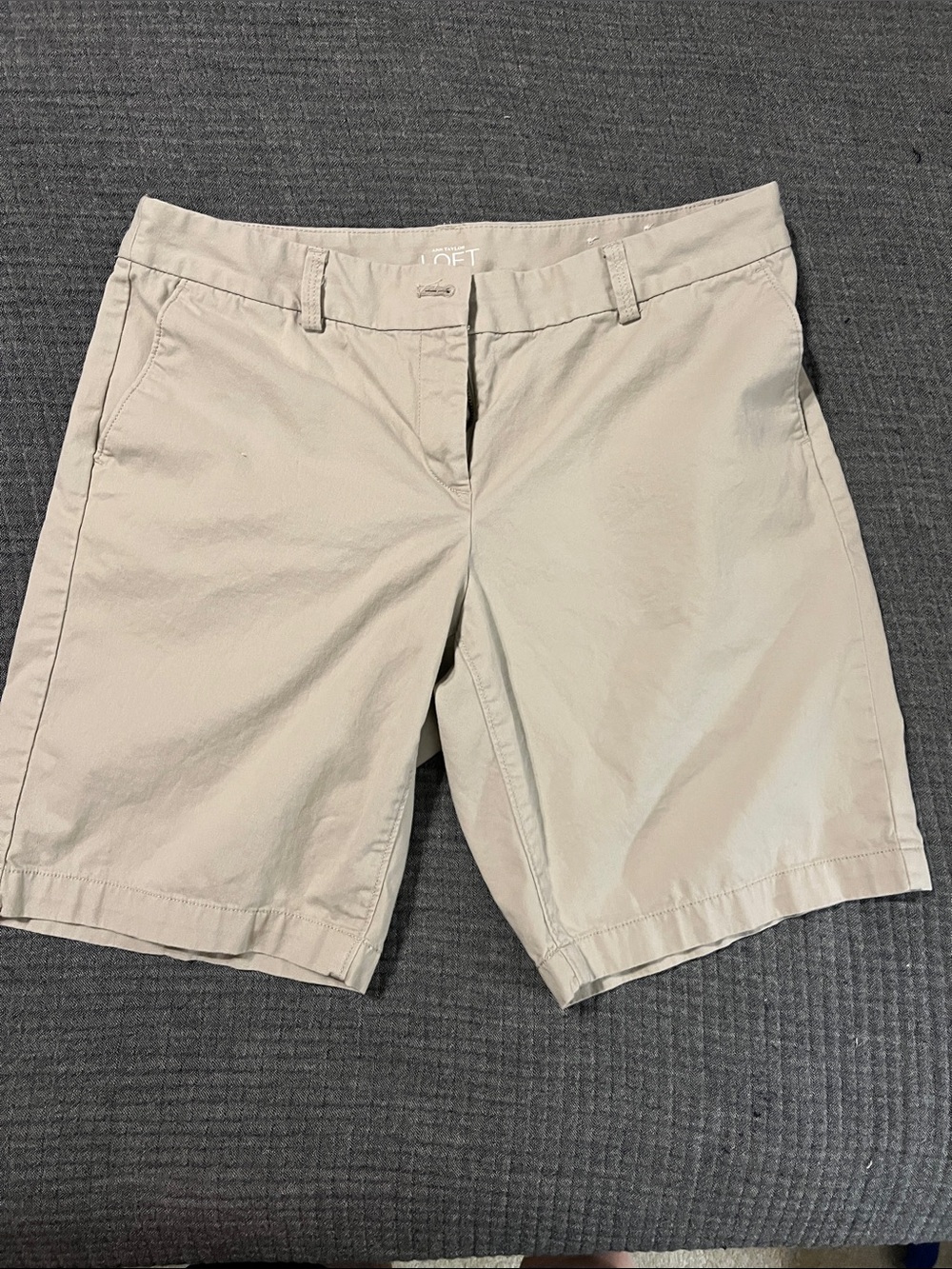 LOFT Beige/Tan Bermuda Shorts